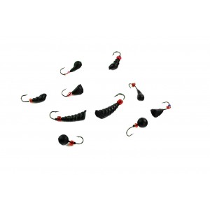 Mormyszki wolframowe "czarne" MW4/10